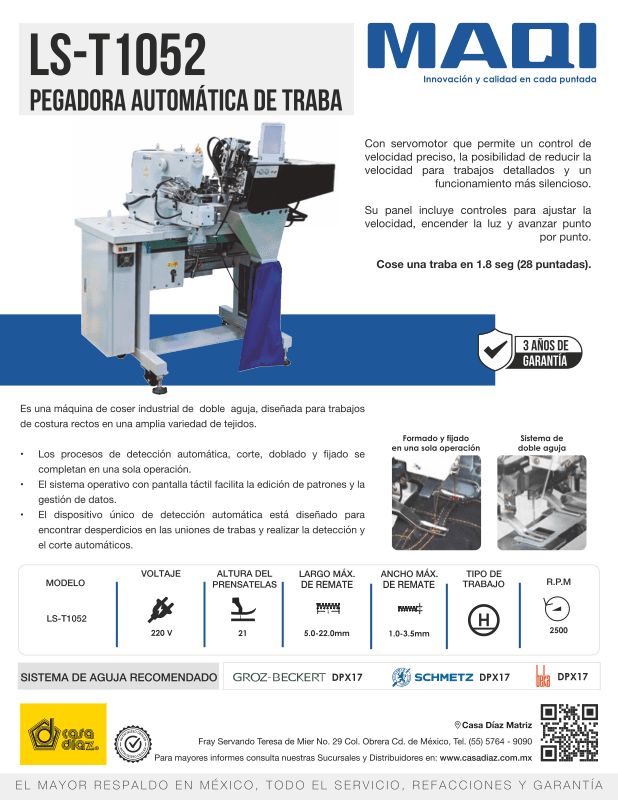 LS-1052 - Automática Pegar Traba