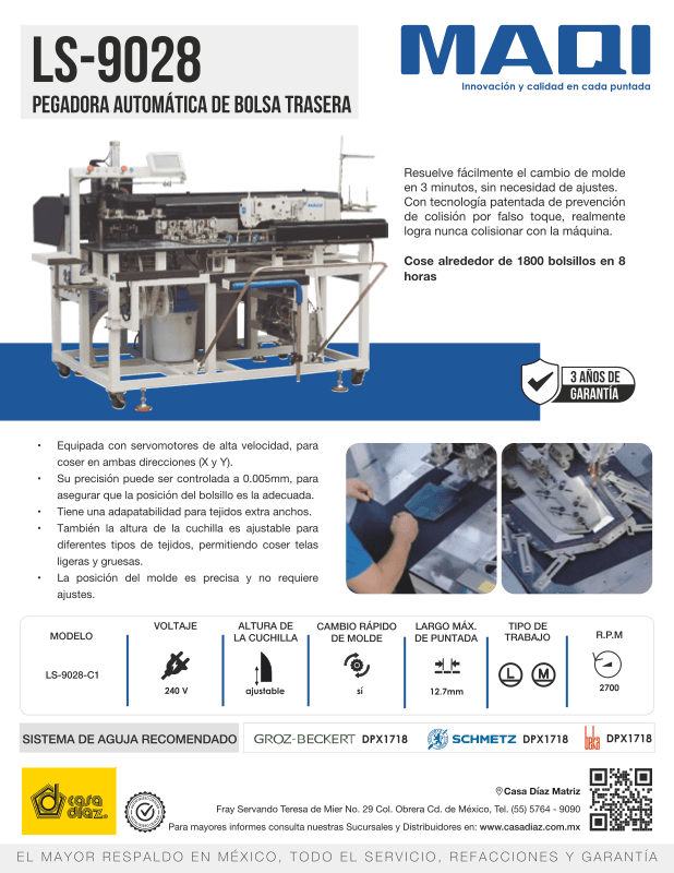 LS-9028-J-3 - Automática Bolsa Trasera
