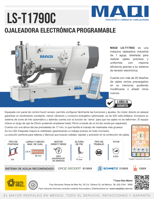 LS-T1790E - Ojaladora Electrónica Touch