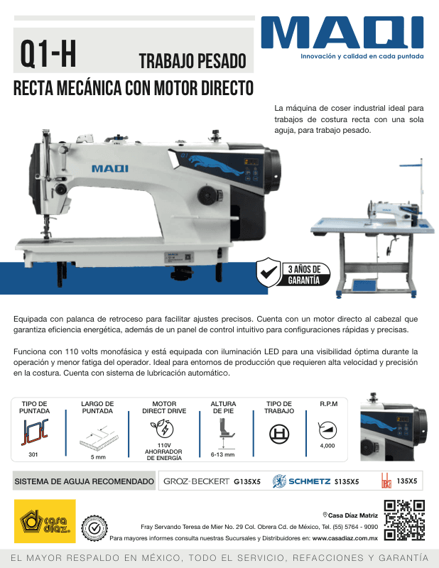 Q1-H - Recta Mecánica Trabajo Pesado