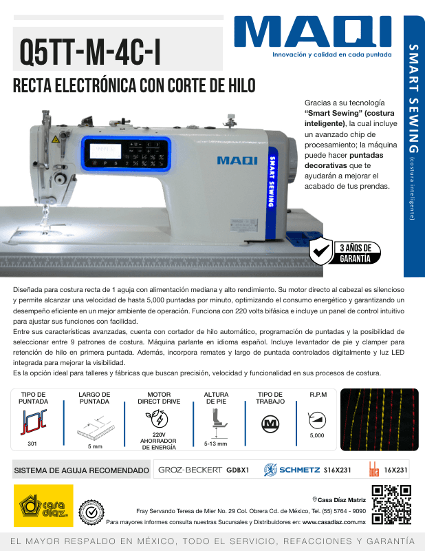 Q5TT-M-4C-1 - Recta Electrónica Panel Avanzado