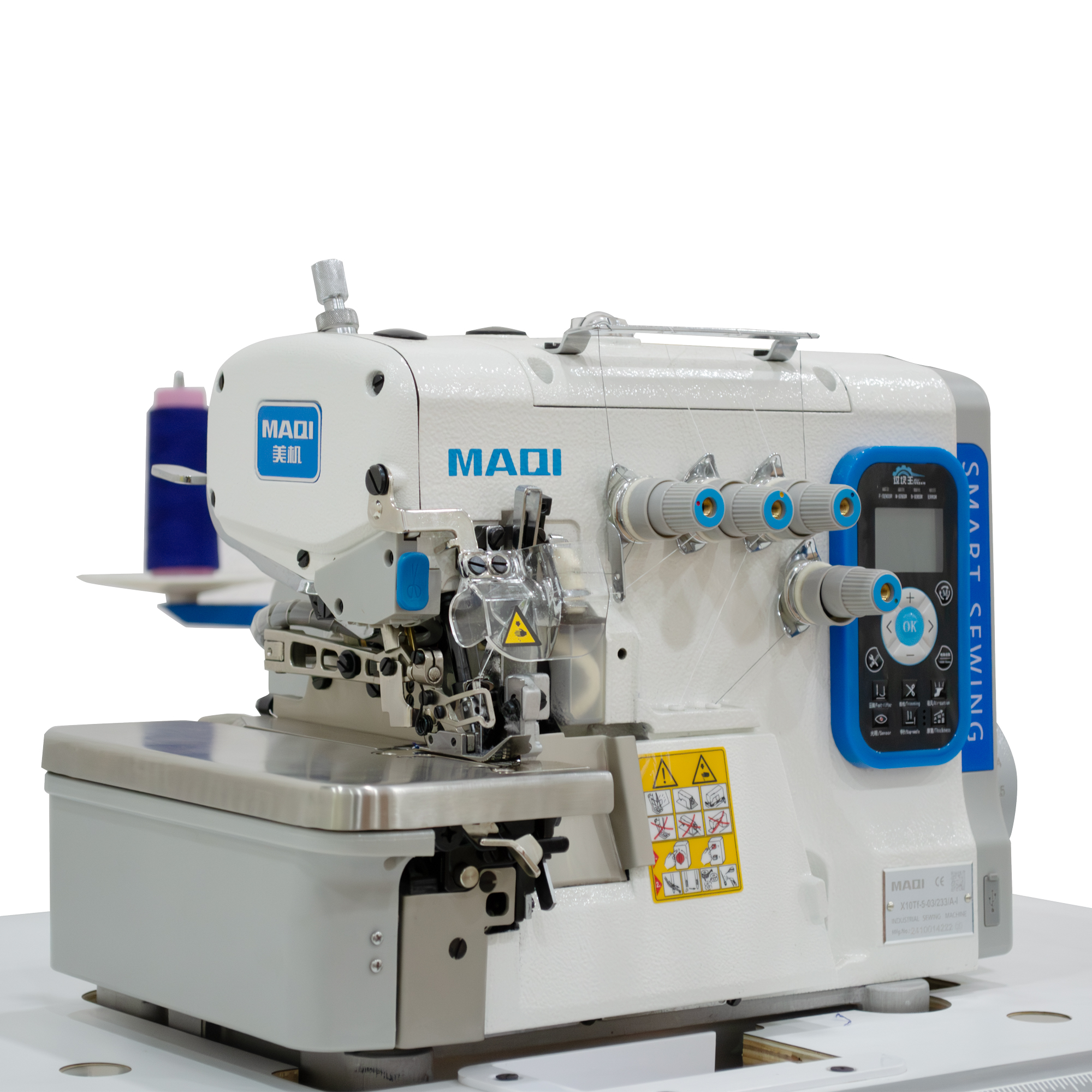 Maquina de coser industrial MAQI Overlock X10TF con respaldo de Casa Díaz
